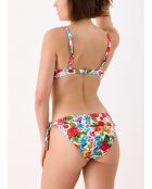 Donatella witte Balconnet-badpaktop met schelpsluiting