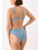 Blaues Bikinioberteil Oia mit Bügeln