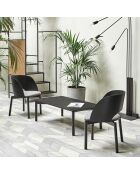Table basse Atlas noire - 110x60x40cm
