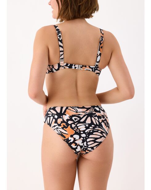 Top bikini nero Rhodes con ferretto