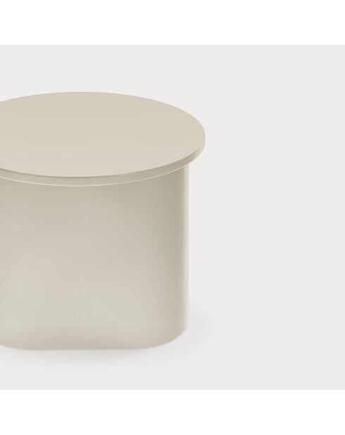 Table d'appoint Totem sable - 50x50x45cm