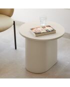 Table d'appoint Totem sable - 50x50x45cm