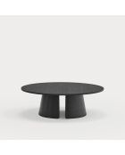 Mesita redonda Cep negra - 110x110x36,5 cm