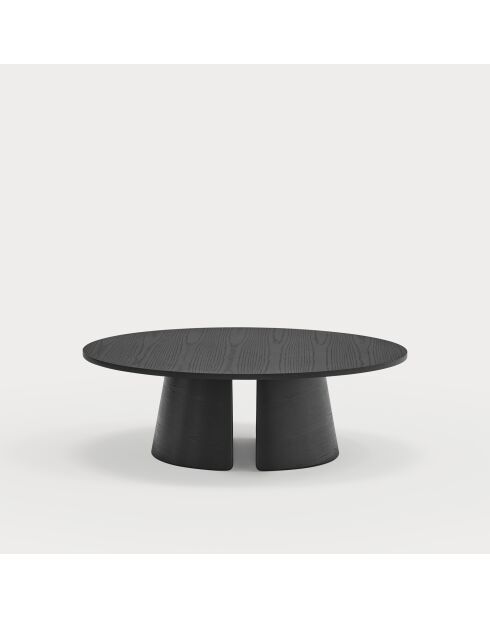 Table basse ronde Cep noire - 110x110x36.5cm