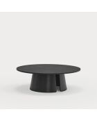 Mesita redonda Cep negra - 110x110x36,5 cm