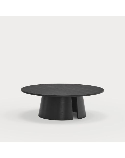 Table basse ronde Cep noire - 110x110x36.5cm