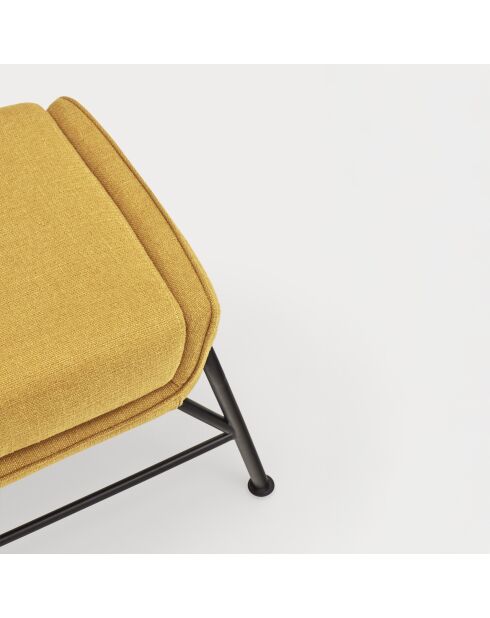 Pouf Sadira moutarde - 69x43x43cm