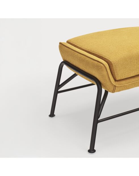 Pouf Sadira moutarde - 69x43x43cm