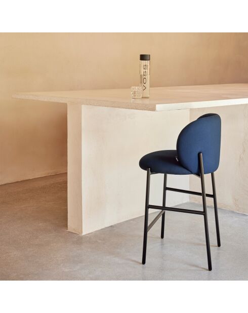 Tabouret Mogi 66164 bleu marine - 65cm