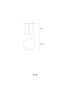 Table d'appoint Cep noire - 50x50x50.1cm