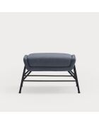 Pouf Sadira bleu pétrole - 69x43x43cm