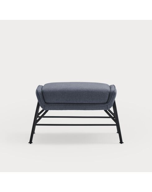 Pouf Sadira bleu pétrole - 69x43x43cm