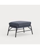 Pouf Sadira bleu pétrole - 69x43x43cm