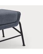 Pouf Sadira bleu pétrole - 69x43x43cm