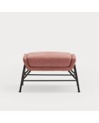 Pouf Sadira corail - 69x43x43cm