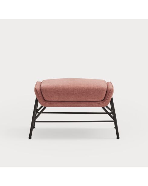 Pouf Sadira corail - 69x43x43cm