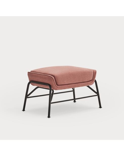 Pouf Sadira corail - 69x43x43cm