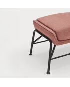 Pouf Sadira corail - 69x43x43cm