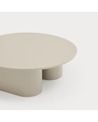 Table basse ronde Totem  sable - 110x110x36cm