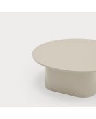 Table basse ronde Totem  sable - 110x110x36cm