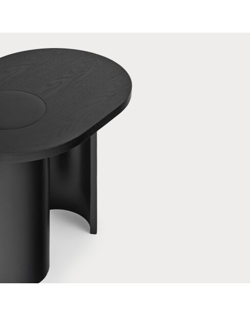 Table d'appoint Nori noire - 60x45x55cm