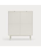 Corvo Beistellschrank 3 Türen, 3 Schubladen und 1 cremefarbene Nische - 100x40x120cm