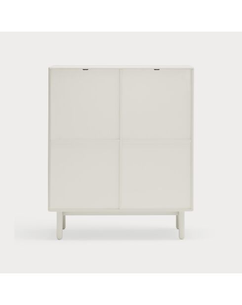 Corvo Beistellschrank 3 Türen, 3 Schubladen und 1 cremefarbene Nische - 100x40x120cm