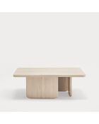 Table basse Arq naturel clair - 1000x1000x350cm