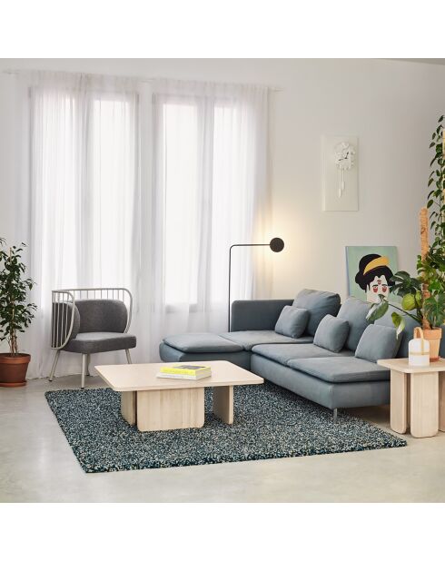 Table basse Arq naturel clair - 1000x1000x350cm