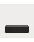 Table basse Doric 2 tiroirs noir/anthracite - 110x60x28cm