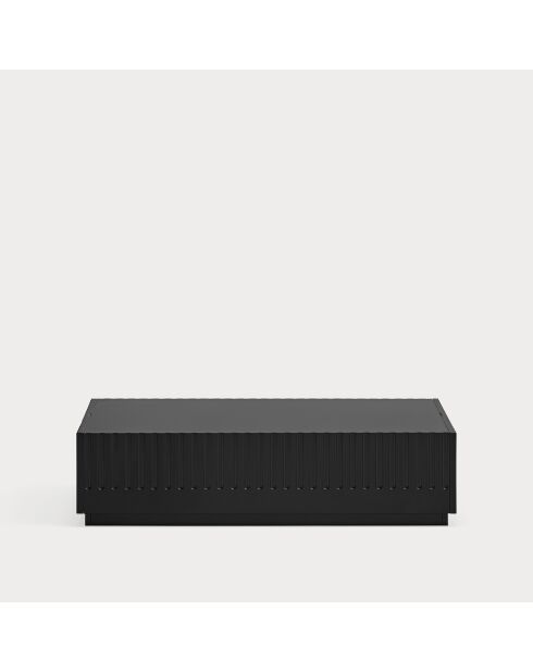 Table basse Doric 2 tiroirs noir/anthracite - 110x60x28cm