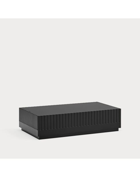 Table basse Doric 2 tiroirs noir/anthracite - 110x60x28cm