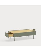 Arista Couchtisch 2 Schubladen grün - 110x60x34cm