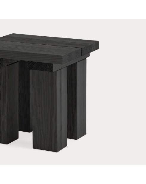 Table d'appoint Banda noire - 45x45x45cm