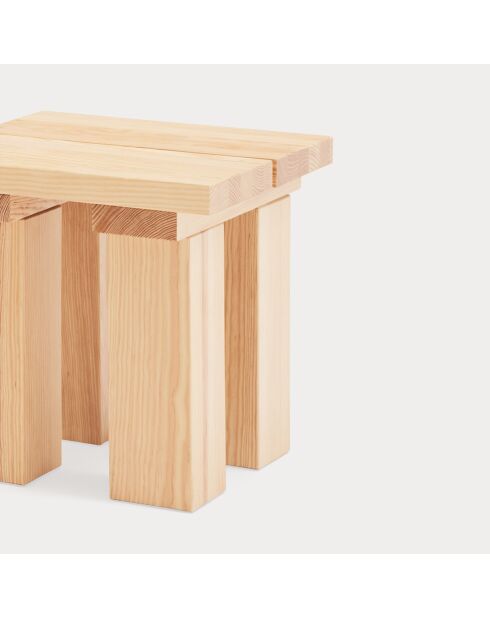 Table d'appoint Banda naturelle - 45x45x45cm