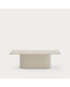 Table basse rectangulaire Totem sable - 110x50x36cm