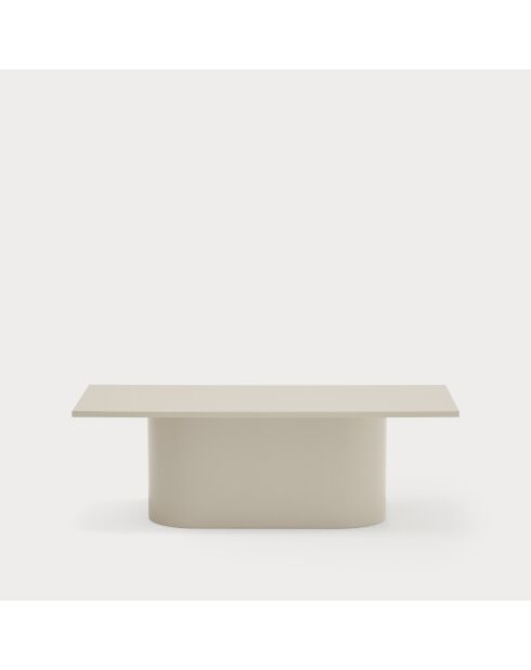 Table basse rectangulaire Totem sable - 110x50x36cm