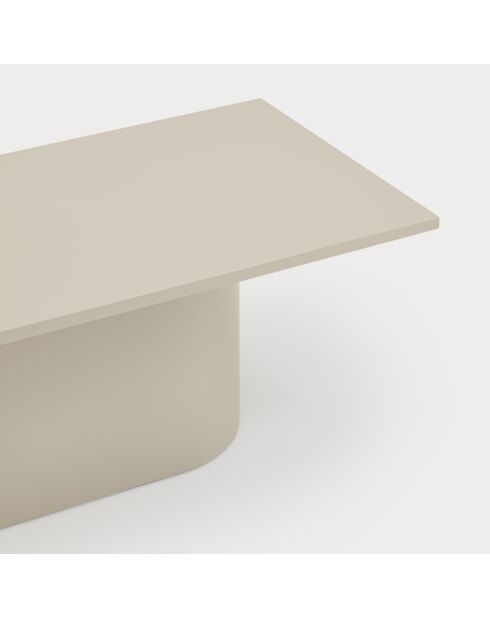 Table basse rectangulaire Totem sable - 110x50x36cm