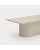 Table basse rectangulaire Totem sable - 110x50x36cm