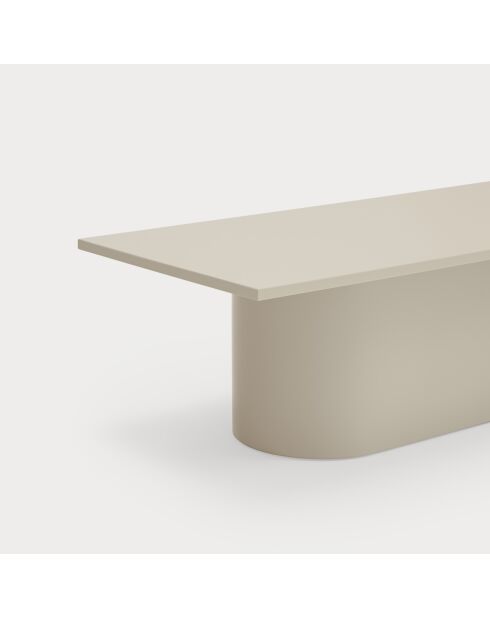 Table basse rectangulaire Totem sable - 110x50x36cm