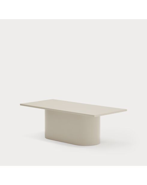 Table basse rectangulaire Totem sable - 110x50x36cm