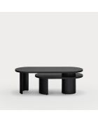Mesita negra - 120/85x50/50x42/32 cm