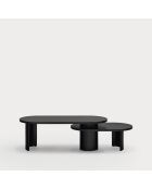 Mesita negra - 120/85x50/50x42/32 cm