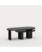 Mesita negra - 120/85x50/50x42/32 cm