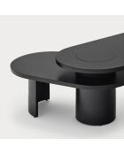 Mesita negra - 120/85x50/50x42/32 cm