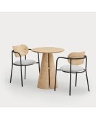 Table d'appoint haute Cep naturelle - 65x65x75cm