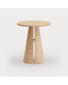 Table d'appoint haute Cep naturelle - 65x65x75cm