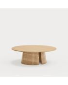 Table basse ronde Cep naturelle - 110x110x36.5cm