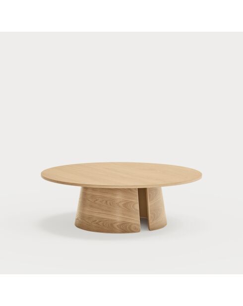 Table basse ronde Cep naturelle - 110x110x36.5cm