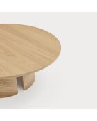 Table basse ronde Cep naturelle - 110x110x36.5cm